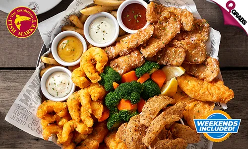 Delicious Seafood Selection at The Manhattan Fish Market!